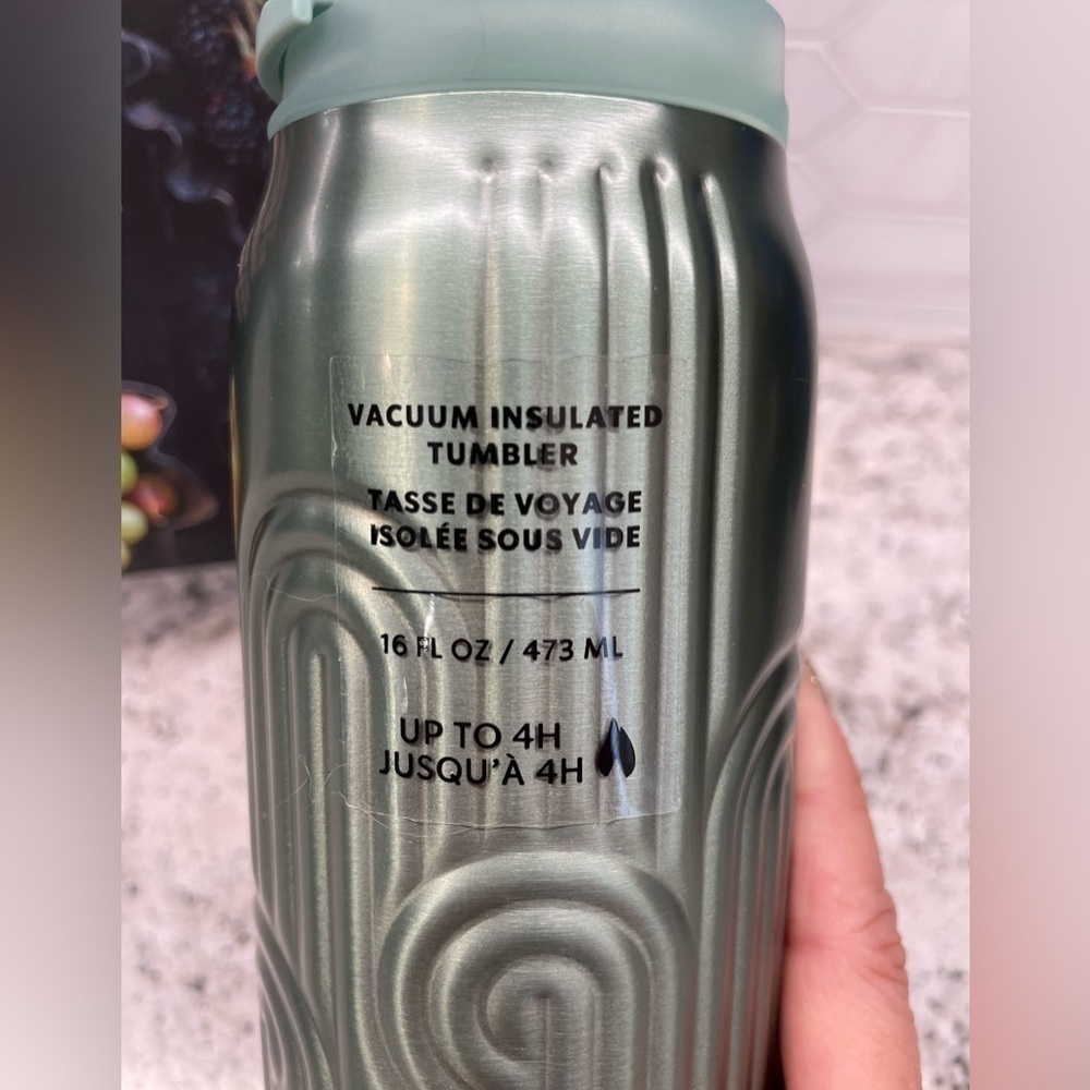 Starbucks 2024 Spring Easter SS Curved Hot Tumbler Seafoam Green. NWT. Classy - Picture 4 of 10